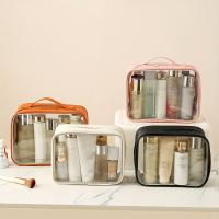 Bolsa De Cosméticos Transparente De Cuero Sintético, Bolsa De Almacenamiento De Cosméticos Portátil De Gran Capacidad - details 0