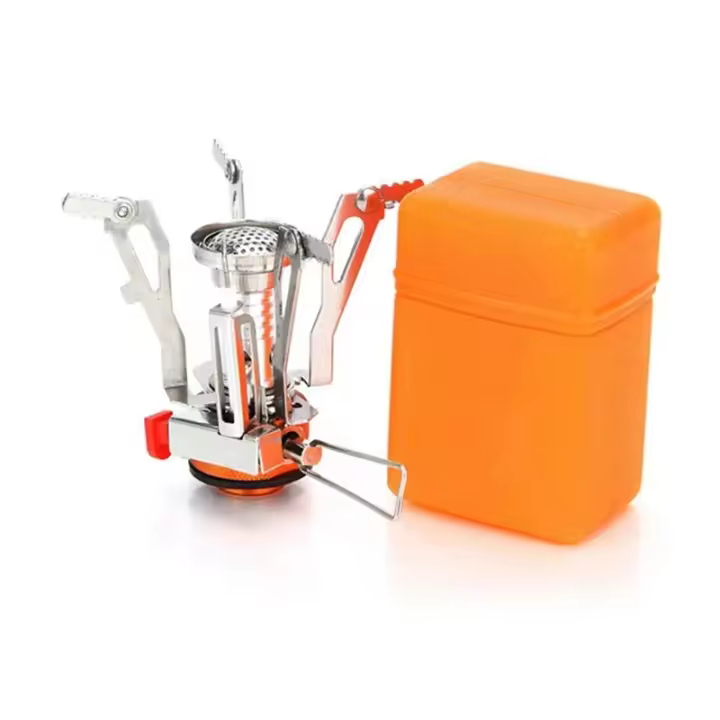 Accesorios para acampar, cocina de Gas portátil para acampar al aire libre, aleación de aluminio, ultraligera, cocina de Picnic, estufa de campamento, horno de supervivencia - 1