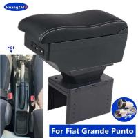 Iluminación central del reposabrazos Fiat Grande Point CA, modificación interna con accesorios USB para coche - details 0