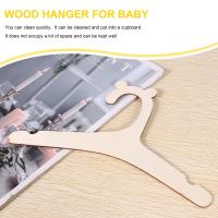Percha de madera Natural para ropa de bebé, Perchero de 30 piezas, decoración de guardería - details 5