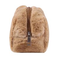 Bolso De Maquillaje Para Mujer De Peluche Sólido Viaje Organizador De Cosméticos Estuche De Ropa Joven Necesario - details 36