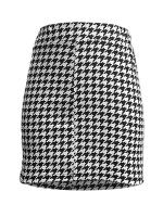 Media falda elegante de cintura elástica estilo Qianniao, Falda corta de cintura alta que abraza la cadera - details 4
