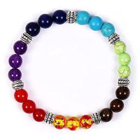 Pulsera De Cuentas Elásticas Ajustables De Siete Pulsos Naturales, Regalo Del Día Del Padre, Joyería De Temperamento Hecha A Mano - details 4