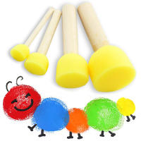 Cepillos de Pintura de Esponja para Niños, Herramientas de Dibujo para Niños, Pintura templana, Artesanías DIY - details 2
