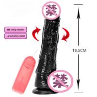 VIBRADOR ELÉCTRICO de pene Artificial para adultos, masturbador femenino, consolador realista AV, Juguetes sexuales, color negro - details 0