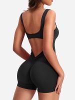 Shorts integrados con tirantes para mujer, espalda descubierta, yoga, novedad para verano 2024 - details 6