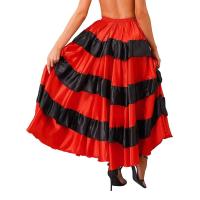 Falda doble Paso español para mujer, ropa de salón, Flamenco, baile latino, Tango, volantes escalonados, dobladillo ancho - details 21