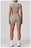 Pantalones Cortos de Yoga de Cintura Alta Nylon Transpirable y Secado Rápido - details 5