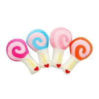 Piruleta de peluche de perro de dibujos animados, juguetes suaves con sonido para mascotas, juguetes chirriantes resistentes a mordeduras, juguetes para masticar para aliviar el aburrimiento - details 4