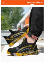 Zapatos de Trabajo Transpirables para Hombres  Zapatillas de Seguridad de Verano con Punta de Acero Antipunctura - details 14