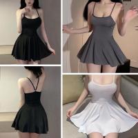 Vestido Mini de Lentejuelas de Moda para Mujeres Uniforme Suave, Sin Espalda, con Volantes, Perfecto para Clubes Nocturnos - details 1