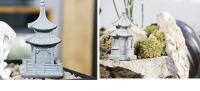 Torre de Piedra de Arena en miniatura, adornos de pabellón, figuritas de linterna, jardín de hadas, bonsái, Rocalla, decoración de habitación de terrario - details 2