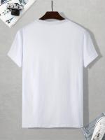 Camiseta de Algodón Casual para Hombres Impresión Gráfica de Logos de Soja - details 9