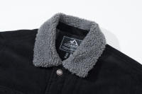 MAGCOMSEN-chaquetas de pana para hombre, abrigo Vintage forrado de lana Sherpa, grueso, cálido, con múltiples bolsillos, informal, de mezclilla, para invierno - details 1