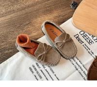 Mocasines planos de tela con lazo Simple para niños, zapatos de princesa de estilo minimalista, antideslizantes y resistentes al desgaste, novedad de 2024 - details 5