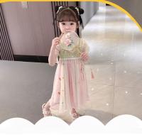 Hanfu-falda glutinosa súper inmortal de manga corta para niña, falda glutinosa súper inmortal de estilo fino para bebé, verano 2025 - details 6