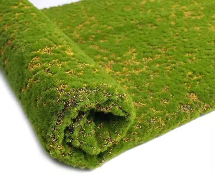 Alfombra de musgo, alfombra de césped artificial de 1x1M, plantas de líquenes, césped doméstico, jardín, patio, decoración de bricolaje - 1