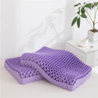 Almohada Cervical 3D con Estructura de Panal, Funda de Poliéster Incluida, 30 x 23 x 15 cm - Dekohome - details 4
