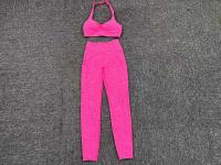 Leggings de dos piezas con espalda en V, gimnasio Tre, conjunto de entrenamiento para correr, ropa deportiva para mujer, traje de yoga - details 32