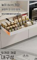 Estante para caja de especias, bandeja extraíble escalable, tipos de cajones, bandejas de almacenamiento, organizador de gabinetes de cocina - details 1