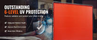 SucceBuy Pantalla de soldadura con marco, protección de vinilo resistente a las llamas, móvil para taller profesional/uso industrial - details 4