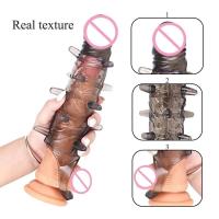Leten Extender tooys Hombre Vibrador Juguetes sexuales 18 Anillo de erección Hombres Funda de condón especial para hombres para - details 13