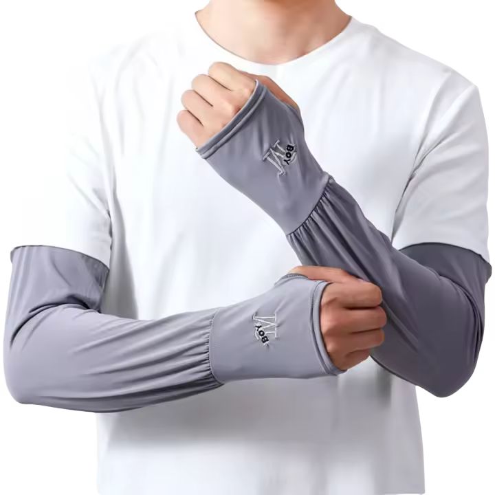 Fundas protectoras UV para correr y andar en bicicleta en verano, funda de seda con protección solar para deportes de hielo para hombres - 1