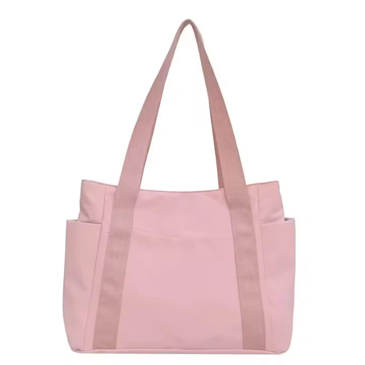 Bolso de Mano de Nylon para Mujer 2025 Bolso Sólido de Color para Ir al Trabajo, Bolso de Ocio Grande Capacidad - 1