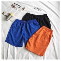Stock Pantalones cortos de playa Pantalones cortos para correr de poliéster Pantalones cortos de traje de baño bordados para hombres Tejido casual ligero - details 7