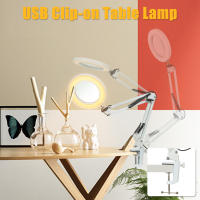 Lupa iluminada para reparación de soldador, lámpara de mesa, belleza para el cuidado de la piel, 72LED 8X/10X, USB, 3 colores - details 10