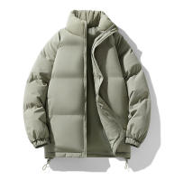 Chaqueta de pan con cuello alto para hombre, camiseta de algodón gruesa y cálida, informal, multicolor, mismo estilo, invierno - details 12