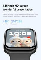 Nuevo Watch10 Reloj de salud para mujer de 1,85 pulgadas Monitoreo del sueño Frecuencia cardíaca y presión arterial Dial personalizado Llamada Bluetooth para Android iOS Pulsera inteligente impermeable para mujer, regalo exquisito 2025 - details 3