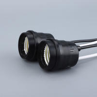 Enchufe de lámpara E27 impermeable con cable, soporte de lámpara E26 a prueba de lluvia para jardín al aire libre, Patio, iluminación DIY, paquete de 2/5/10/20 piezas - details 4