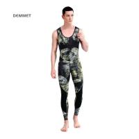 Traje de neopreno de camuflaje de 3mm con capucha de fisión de manga larga 2 piezas de neopreno sumergible para hombres traje de buceo impermeable que mantiene el calor - details 3