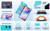 Tableta Teclast P30 de 10.1 pulgadas, Android 14, 4GB de RAM 64G de ROM, cámara dual Al de 5MP, resolución de 1280x800, Octa-Core, batería de 6000mAh, Type-CGMSWiFiBluetooth3.5mm - details 1