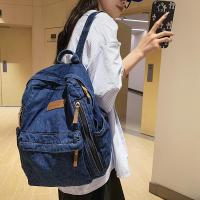 Mochila de alta resistencia para niñas, bolso de hombro de gran capacidad con azul para libros, revistas y portátiles - details 3