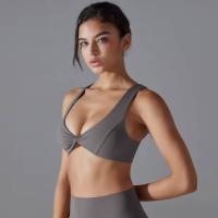 Chaleco de nailon de color sólido para yoga para mujer, sujetador deportivo transpirable, secado rápido - details 25