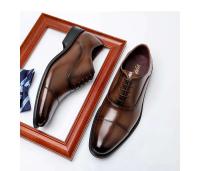 Zapatos de vestir de lujo para hombre, de cuero genuino italiano clásico Oxford de oficina - details 17