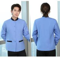 Ropa de trabajo de limpieza fina de otoño, ropa de limpieza de manga larga para mujer, traje de uniforme de tía para habitación de huéspedes de hotel - details 12