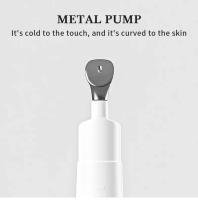 Contenedor de botella con bomba sin aire para crema de ojos, contenedor de cosméticos con cabezal de punta de Metal, rellenable, vacío, 5/10/15ml - details 3