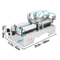 SucceBuy Máquina neumática de llenado de líquidos de 100-1000 ml, llenadora de botellas con boquillas dobles para jugo y líquido - details 1