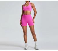 Pantalones de Yoga sin Costuras de Cintura Alta Levantamiento de Cadera Peach - details 13