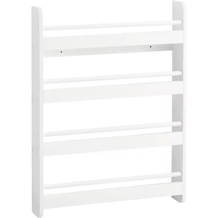 4 Estanterías Estantería Pared Blanco L60 x P12 x H80cm KMB08-K-W ES - 1