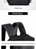 Mochila de ordenador impermeable con cremallera, mochila de viaje Simple, gran capacidad, moda - details 13