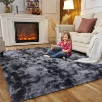 Alfombra Salon Grandes Shaggy Antideslizante Super Suave Pelo Largo Fluffy Alfombra Adecuado para la Decoración de Salas de Estar y Dormitorios (160 x 200 cm, Gris Blanco) - details 18