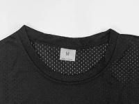 Camiseta holgada de media manga para hombre, ropa deportiva informal para gimnasio, culturismo, Fitness, malla de secado rápido, Verano - details 11