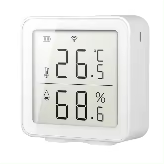 Sensor de humedad y temperatura interior WIFI, higrómetro, pantalla de termómetro, compatible con Alexa y Google Assistant - 1