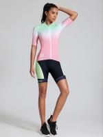Pantalones cortos de ciclismo ONEO para mujer - Cintura alta, asiento absorbente de impactos, acolchado de silicona 3D, nailon/spandex transpirable, diseño de bloques de color para montar al aire libre, pantalones cortos de ciclista - details 15