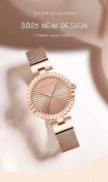 Reloj de Mujer de Moda 2025 Movimiento de Cuarzo Japonés Correa de Malla Inoxidable Estilo Formal - details 0