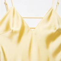 Vestido de Satén Sin Mangas y Sin Espalda Versátil Falda Larga con Correas Sueltas para Mujer en Verano - details 5